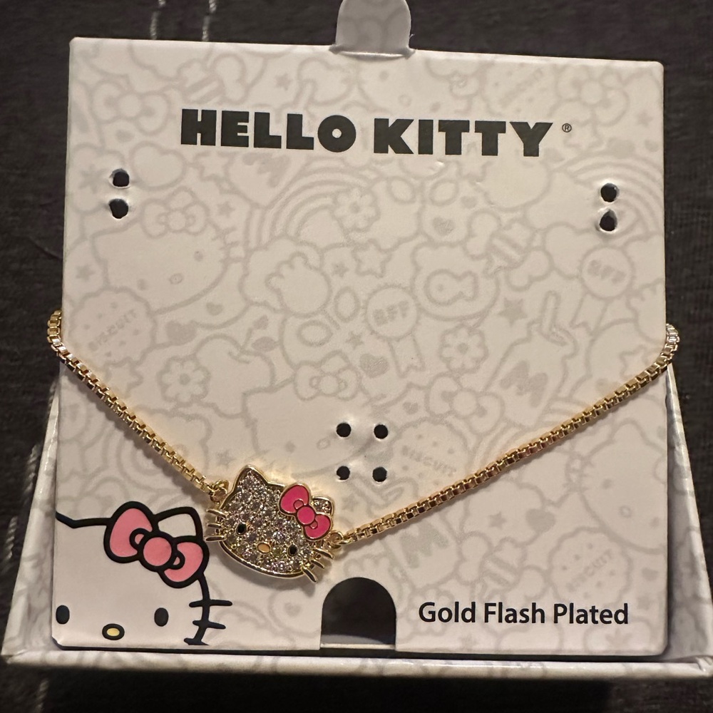 Brand New Hello Kitty Golden Bracelet